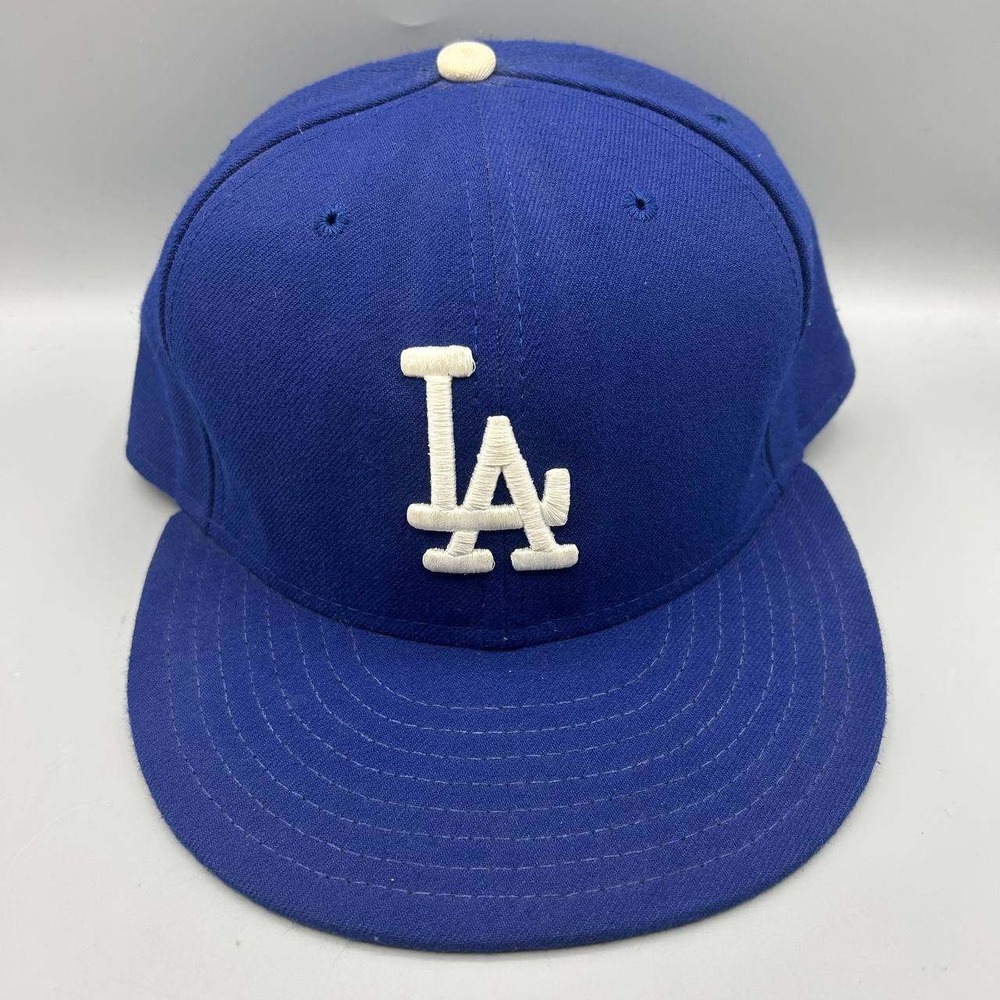 Los Angeles LA Dodgers MLB Hat Men Blue 7 1/2 59Fifty New Era Fitted Cap